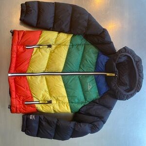 LL Bean kids ultralight 650 down collection jacket.